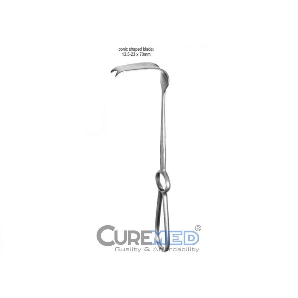 Obwegeser Alveolar Retractor 13.5-23x70mm, 22cm, Stainless Steel ( Reusable) Obwegeser Alveolar Retractor 13.5-23x70mm, 22cm, Stainless Steel ( Reusable)