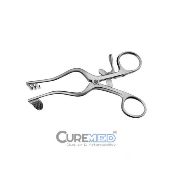 PERKINS SELF RETAINING RETRACTOR solid blade left 130 mm, 5 1/8″