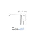 Retractor, 18cm, 3x15mm