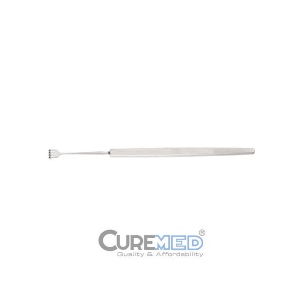 Rollet Retractor, 5" (13cm), 4 Sharp Prongs Stainless Steel