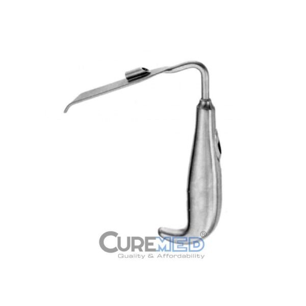 Soft Tissue Retractor With Fiber Optic fitting 14cm,Stainless Steel (Reusable)