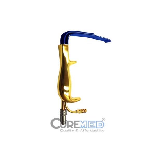 Tebbetts Fiber Optic Lighted Breast Retractor W/ Suction - Insulated Smooth End