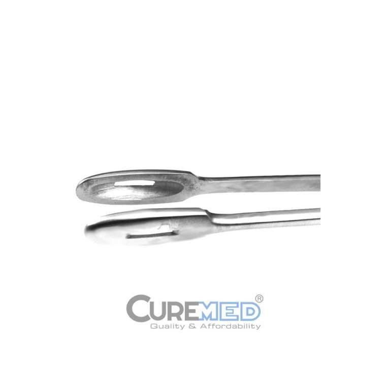 Sheen Cartilage Forceps - Oval Fenestrated Jaw, Bayonet Style