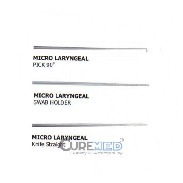 Micro Laryngeal Knives Set of 1 Pick, 1 Swab Holder, and 1 Straight Knife