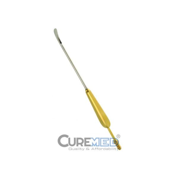 Scalp Suction Elevator, 24cm 7mm Wide Tip, Slightly Curved