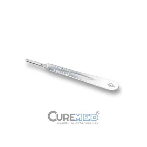 Scalpel Blade Handle #4, Standard, Stainless Steel