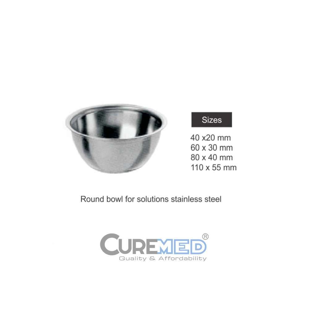 Round Bowl For Solutions, Stainless Steel Round Bowl For Solutions, Stainless Steel