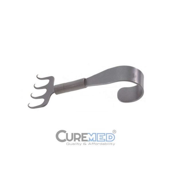 Gorney Stainless Steel Rake Retractor, 3" (7.5cm), 38 mm Wide, 4 Prongs