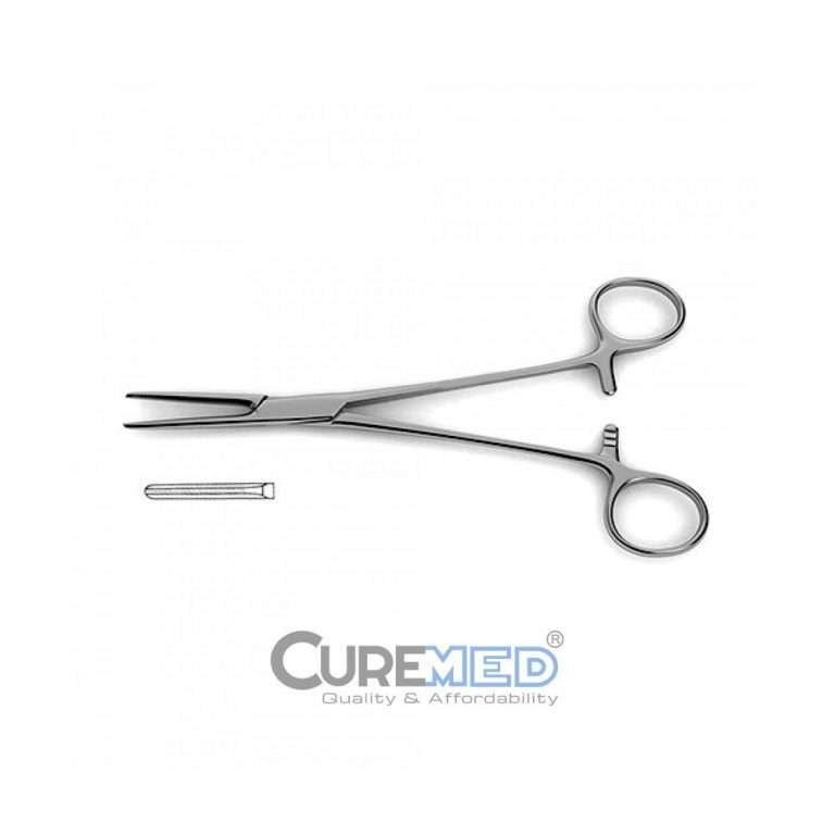 Vorse Tube Occluding Forceps - serrated beveled jaws
