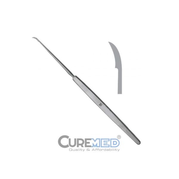 ENT Sickle Knife, Stainless Steel, 190mm Length