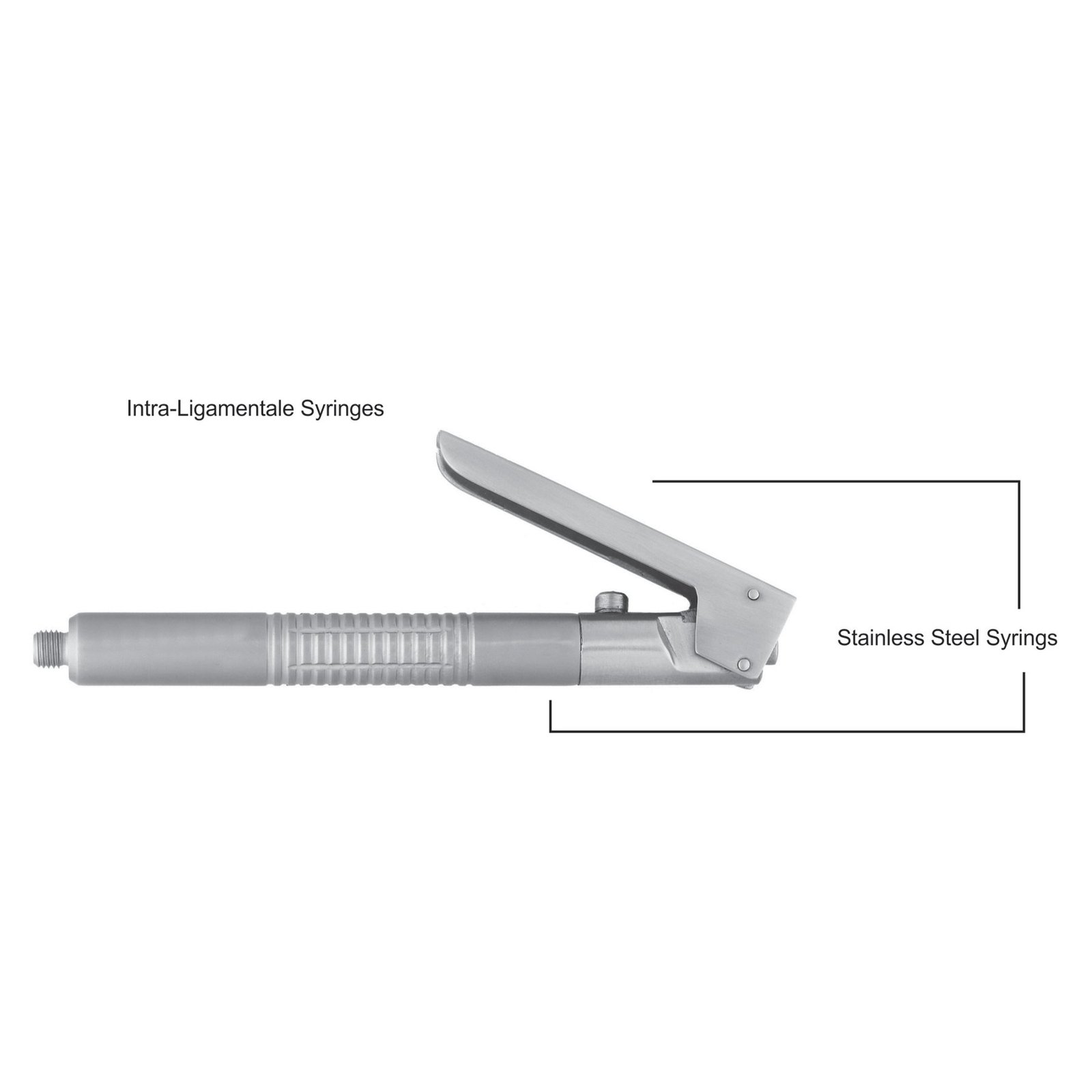4 (1) Intraligamental stainless steel syringe
