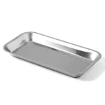 Dental Metal Trays Stainless Steel Medical Lab Instrument Tools Trays 3Pcs 8.85" x 4.64" x 0.79"