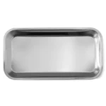 Dental Metal Trays Stainless Steel Medical Lab Instrument Tools Trays 3Pcs 8.85" x 4.64" x 0.79"