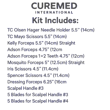 23 PCS Surgical Instruments Set – Stainless Steel Minor Surgery Kit