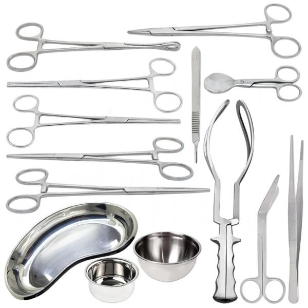 16 Pcs Basic Delivery Set – Gynecology Surgical Instruments